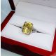 Yellow Sapphire engagement ring 