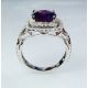6 gm Purple sapphire ring 