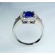 Blue Natural Ceylon Sapphire Ring-Cushion Cut 2.41 tcw