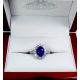 Sapphire ring 4 tcw blue 