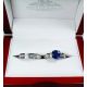 Blue-Natural-Sapphire-3.79 Tcw-&-Diamond-Ring