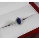 White Gold ring and Blue Sapphire 