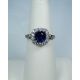 Rich-Royal-Blue -Sapphire-1.98ct-&-Diamond-Ring