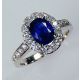 3.60  grams blue sapphire ring 