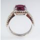 Ruby and white Gold ring online 