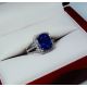 blue Sapphire engagement ring