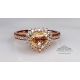 18kt Rose Gold with yellow sapphire 