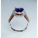 14 kt-White-Gold-and-purple-sapphire-Oval-cut-ring