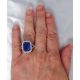 Platinum Natural Sapphire Ring, 5.02 ct GIA Certified Origin 