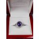 Purple Ceylon Sapphire Ring box 