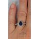 18kt ceylon sapphire ring in finger 