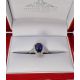pear shaped sapphire and diamond engagement ring