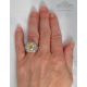 Unheated Yellow Sapphire Platinum Ring, 4.58 ct GIA