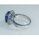 blue Sapphire and white Gold 