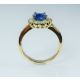 Blue Oval and Gold ring for Sale 