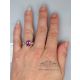 pink sapphire ring in finger for her 