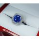 Fancy blue Sapphire ring 
