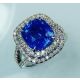 blue Sapphire and diamond ring 