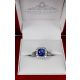 blue Sapphire Ring in box 