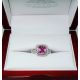 Pink sapphire and diamonds ring 
