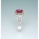 Pink Sapphire engagement ring for ladies 