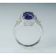 white gold and sapphire ring