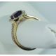 purple sapphire and diamonds ring  