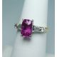 Pink Sapphire and Gold ring