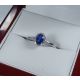 blue sapphire White Gold ring