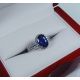 Blue sapphire with 18KT White Gold rin for sale 