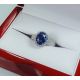 18kt White Gold and blue Sapphire 