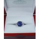 18kt White Gold with sapphire 