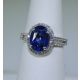 Custom Blue sapphire engagement ring