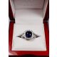 custom blue sapphire engagement ring 