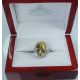 Natural Rich Yellow sapphire oval cut ring