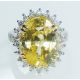 yellow Sapphire and diamonds ring 