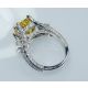 White gold yellow sapphire Ring