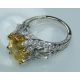 18 kt White gold and yellow Sapphire 