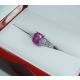 pink ceylon sapphire and diamond ring