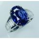 8.38 ct untreated blue oval cut natural sapphire