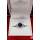 blue Sapphire Ring in box 