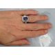 Purple sapphire and diamond ring 