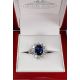 royal sapphire diamond platinum engagement rings