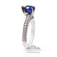 blue sapphire pear shaped ring for sale 
