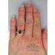 blue sapphire pear shaped ring for mens