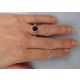 blue sapphire pear shaped engagement ring