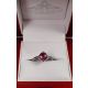 Untreated 1.75 Ct Pink Round cut Sapphire ring 