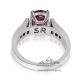Pink Sapphire White gold
 Ring for women