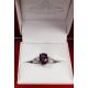 Pink Sapphire 18kt White gold ring
