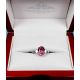 Pink natural sapphire ring 